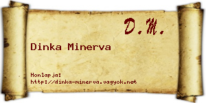 Dinka Minerva névjegykártya